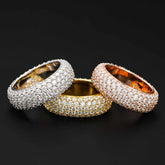 GL Round Cut Diamond 925 Sterling Silver Moissanite Ring